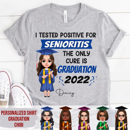 GeckoCustom Senioritis graduation 2022 Chibi Graduation Shirt HN590