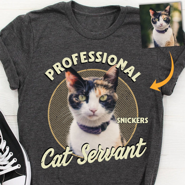 GeckoCustom Servant Of Dog Cat Personalized Custom Photo Dog Cat Shirt C494