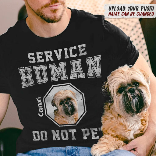 GeckoCustom Service Human Front Dog Shirt, T286 HN590