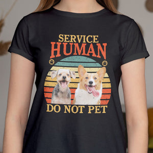 GeckoCustom Service Human Gift For Dog Lovers Dog Photo Personalized Shirt C215