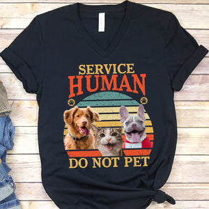 GeckoCustom Service Human Gift For Dog Lovers Dog Photo Personalized Shirt C215