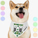 GeckoCustom Shamrock And Roll St. Patrick's Day Bandana Personalized Dog Cat Pet Bandana C619 23.5"x16"