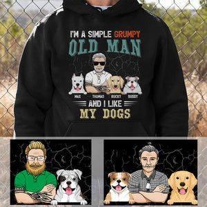 GeckoCustom Simple Old Man Like Dogs Personalized Shirt T113