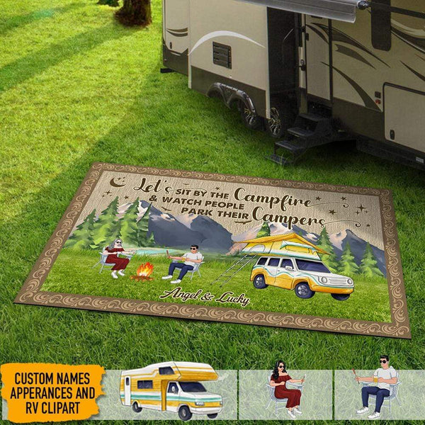 Home Is Where You Park It Doormat, Camping Gift K228 HN590 — GeckoCustom