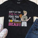 GeckoCustom Softball Shirt, I'm A Softball Beast, Softball Girl Shirt Youth Tee / Black / YS
