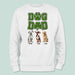 GeckoCustom St.Patricks Day Custom Photo Dog Dad Shamrock Shirt K228 HN590 Sweatshirt / S White / S