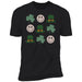 GeckoCustom St Patricks Smiley Shamrock Irish Shirt Premium Tee / Black / X-Small
