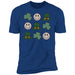 GeckoCustom St Patricks Smiley Shamrock Irish Shirt Premium Tee / Royal / X-Small