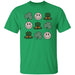 GeckoCustom St Patricks Smiley Shamrock Irish Shirt Basic Tee / Irish Green / S