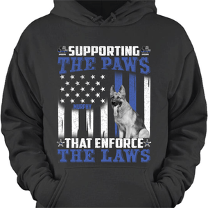 GeckoCustom Supporting The Paws, That Endforce The Laws, Police, Custom T-Shirt, SG02