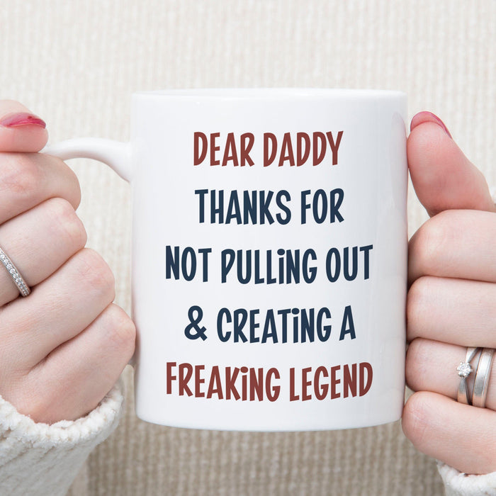 GeckoCustom Thanks For Not Pulling Out Personalized Custom Father's Day Birthday Mug C350