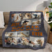 GeckoCustom The Best Dog Dad Blanket, Best Dog Dad Gift HN590