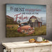 GeckoCustom The Best Memories Are Made On The Farm Canvas, Farmer Gift, HN590 24 x 16 Inch / Satin Finish: Cotton & Polyester