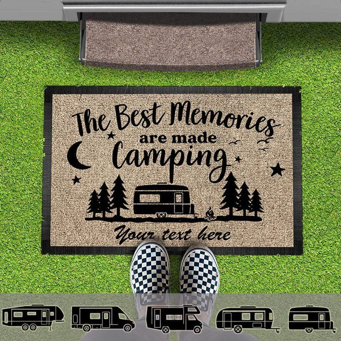 The Best Memories Are Made Camping Doormat K228 HN590 — GeckoCustom