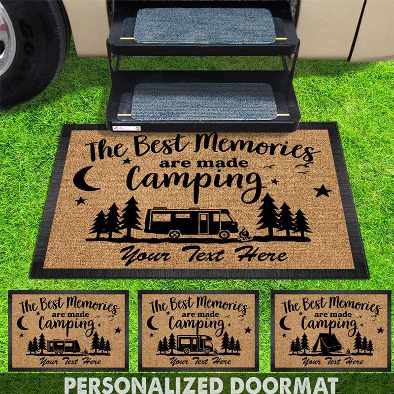 GeckoCustom The Best Memories Doormat Camping, RV Camper, Motor Home Doormat, Camping Gift, HN590 15x24in-40x60cm