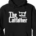 GeckoCustom The Catfather Personalized Custom Cat Dad Shirt C553 Pullover Hoodie / Black Colour / S