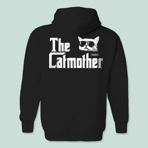 GeckoCustom The Catmother Cat Back Shirt N304 889039 Pullover Hoodie / Black Colour / S