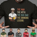 GeckoCustom The Dog Dad The Drinking Legend Personalized Custom Father's Day Birthday Shirt C328