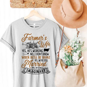 GeckoCustom The Farmer Wife T-Shirt, Mother's Day, HN590