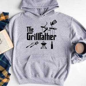 GeckoCustom The Grilledfather Family T-shirt, HN590 Pullover Hoodie / Sport Grey Color / S