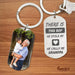 GeckoCustom There Is This Girl She Stole My Heart She Calls Me Grandpa Family Metal Keychain HN590