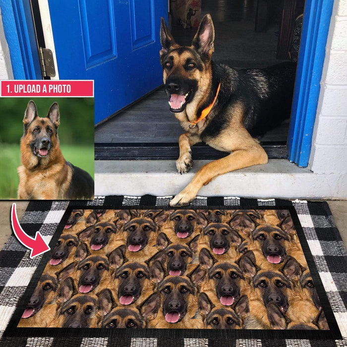 GeckoCustom There's, Like A Bunch of Dogs in Here Doormat For Dog Lover, HN590 15x24in-40x60cm