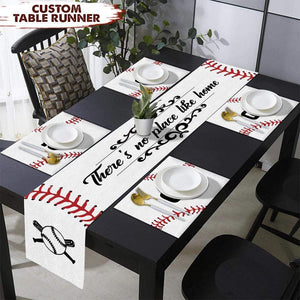 GeckoCustom There's No Place Like Home Baseball Table Runner HN590 35*200