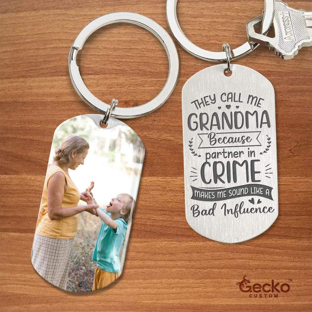 GeckoCustom They Call Me Grandma Family Metal Keychain HN590 No Gift box