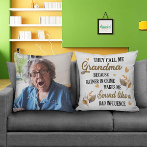 GeckoCustom They Call Me Grandma Family Throw Pillow 13 HN590 14x14 in / Pack 2 (10% OFF)