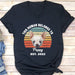 GeckoCustom This Human Belongs To Vintage Retro Photo Shirt, Personalized Custom Photo Dog Shirt H469