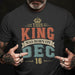 GeckoCustom This King Was Born Personalized Custom Birthday Shirt C301