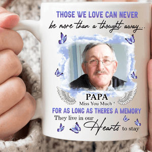 GeckoCustom Those We Love Can Never Be More Than A Thought Away Family Memorial Coffee Mug