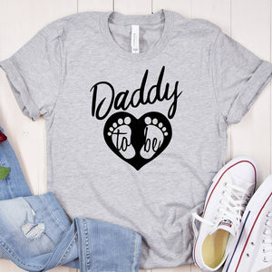 GeckoCustom To Be Daddy Family T-shirt, HN590 Basic Tee / White / S