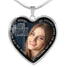 GeckoCustom To My Gorgeous Wife Custom Heart Necklace