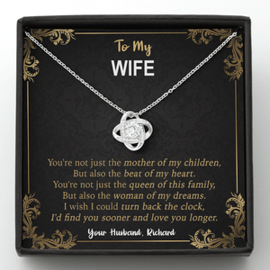 GeckoCustom To My Wife GirlFriend Necklace With Personalized Message Card