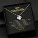 GeckoCustom To My Wife Girlfriend Personalized Message Card Necklace T91 Love Knot