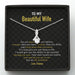 GeckoCustom To My Wife Girlfriend Personalized Message Card Necklace T91