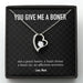 GeckoCustom To My Wife Girlfriend Personalized Message Card Necklace T99 Forever Love