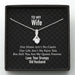 GeckoCustom To My Wife Our Home Custom Message Card Necklace Alluring Beauty