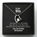 GeckoCustom To My Wife Our Home Custom Message Card Necklace Forever Love