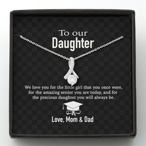 GeckoCustom To Our Daughter Love Mom & Dad Personalized Necklace