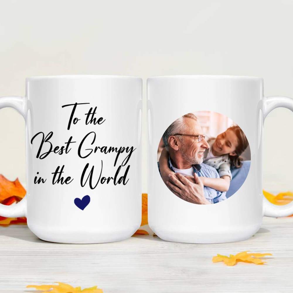 GeckoCustom To the Best Grampy In The World Coffee Mug, Father's Day Gift HN590