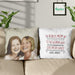 GeckoCustom To The Woman Step Mother Family Throw Pillow HN590 14x14 in / Pack 1
