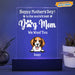 GeckoCustom To The World's Best Dog Mom Dog Acrylic Plaque With LED Night Light K228 HN590 Acrylic / 7.9"x4.5"