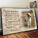 GeckoCustom Tomorrow Without Me I'm Right Here In Your Heart Dog Poster, Dog Lover Gift, Dog Loss Gift, Memorial Gift, HN590 24" x 16"
