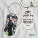 GeckoCustom Trust Me I Have A Master's Degree Graduation Metal Keychain HN590 With Gift Box (Favorite) / 1.77" x 1.06"