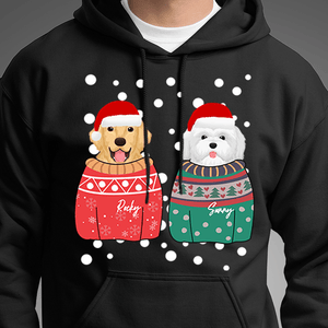 GeckoCustom Ugly Sweater Christmas Dog Sweatshirt Hoodie