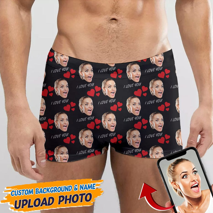 Underwear Personalized Upload Photo Portrait Underwear Couple N369 HN5 —  GeckoCustom