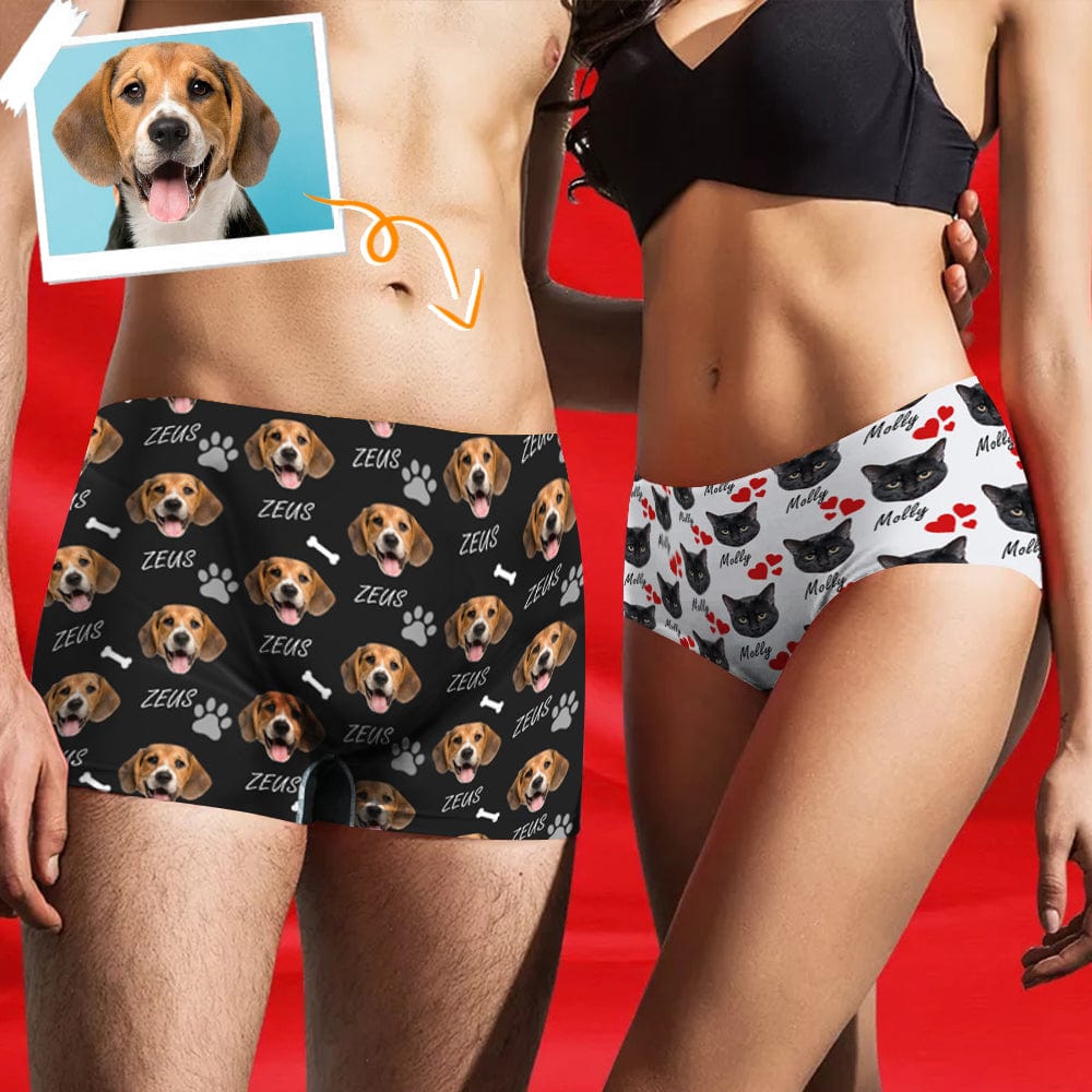 Custom Personalised Boxers Briefs For Men With Photo,Underwear