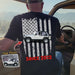 GeckoCustom Upload Car Photo American flag shirt only back HN590 Premium Tee (Favorite) / P Black / S
